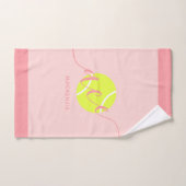 Personalisiert Tennis Sport Rosa Handtuch (Handtuch)