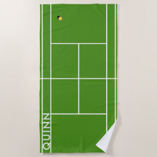 Personalisiert Tennis Strandtuch