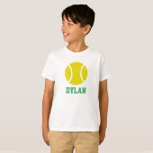 Personalisiert Tennis T - Shirt (Vorne ganz)