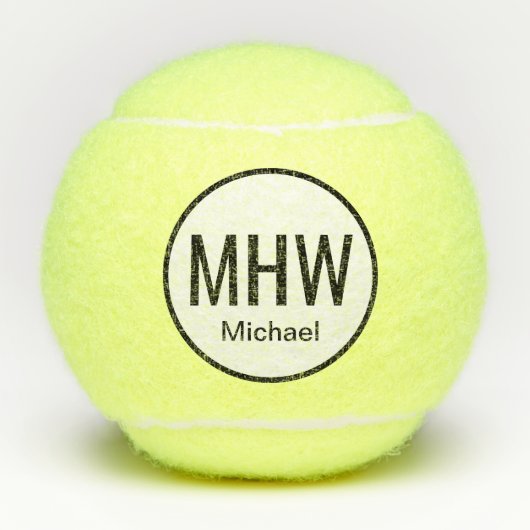 Personalisiert Tennisbälle (Vorderseite)