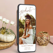 Personalisiert Terracotta Foto Boho Abschluss Einladung