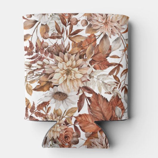 Personalisiert Terracotta Herbstliche Hochzeit im Dosenkühler (Rückseite)