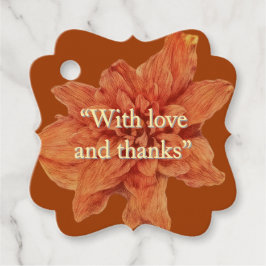 Personalisiert Terracotta | Rustikale Hochzeit Geschenkanhänger