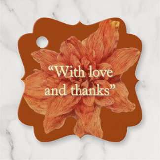 Personalisiert Terracotta | Rustikale Hochzeit Geschenkanhänger