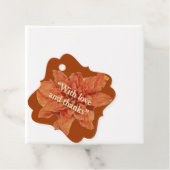 Personalisiert Terracotta | Rustikale Hochzeit Geschenkanhänger (Beispiel)