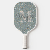 Personalisiert Terrazzo Monogram Pickleball Schläger (Rückseite)