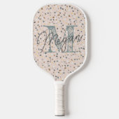 Personalisiert Terrazzo Monogram Pickleball Schläger (Vorderseite)