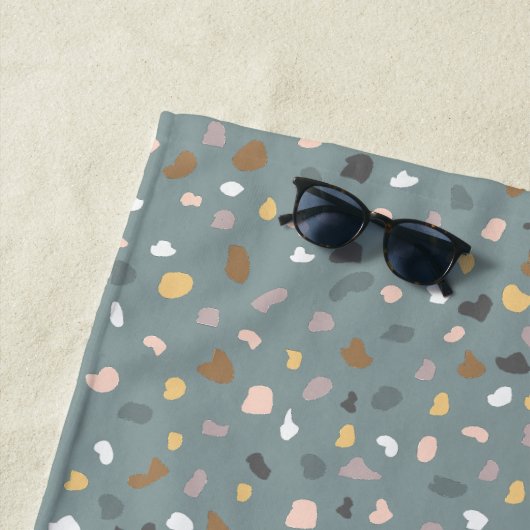 Personalisiert Terrazzo Monogram Strandtuch (Beispiel)