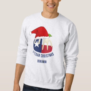 Personalisiert TEXAN CHRISTMAS Pudding Sweatshirt