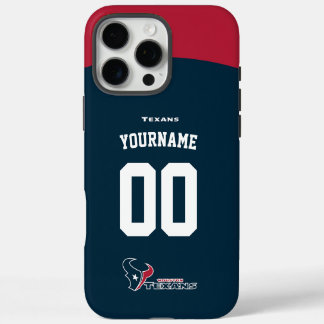 Personalisiert Texans Jersey American Football iPhone 16 Pro Max Hülle