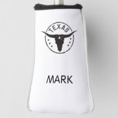 Personalisiert Texas Longhorn Golf Headcover (Rotieren 90)