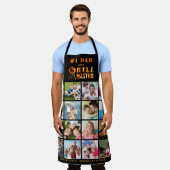 Personalisiert Text #1 VATER GRILL MASTER 16 Foto Schürze (Getragen)
