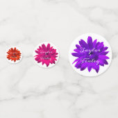 Personalisiert Text Bold Girl Hippie-Blume Cool Konfetti (Vorderseiten)