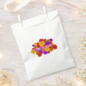 Personalisiert Text Farbige Girl Hippie-Blume Geschenktütchen (Ausgeschnitten)