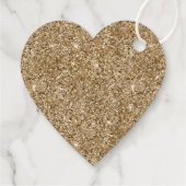 Personalisiert-Text-Gold-Glitzer (auf der Rückseit Geschenkanhänger (Rückseite)