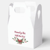 Personalisiert Text Holly und Berry Christmas Geschenkschachtel (Geöffnet)