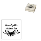 Personalisiert Text Holly und Berry Christmas Gummistempel (Stempel)