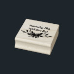 Personalisiert Text Holly und Berry Christmas Gummistempel<br><div class="desc">Personalisierter Text Holly und Berry Weihnachtsarrangements Urlaub oder Winter Design in Crimson Red und Pine Dark Green mit einem niedlichen Bow. Passen Sie es mit Ihrem Namen,  Wörtern oder Zitat an. ~ Karo mein Shop zu sehen,  die gesamte Suite für dieses Design!</div>