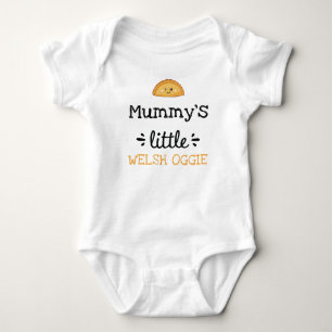 Personalisiert   [Text] Little Welsh Oggie Baby Strampler