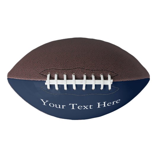 Personalisiert Text Navy White Monogram Gift Football (Vorderseite)