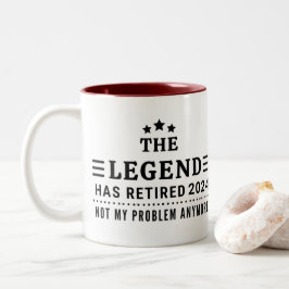 Personalisiert The Legend hat die Vergnügungsruhe  Zweifarbige Tasse