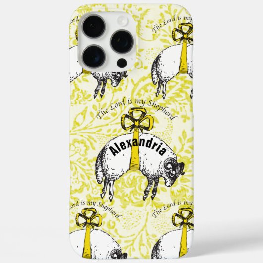 Personalisiert The LORD ist mein Hirte Psalm 23 Case-Mate iPhone Hülle (Rückseite)