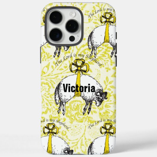 Personalisiert The LORD ist mein Hirte Psalm 23 Case-Mate iPhone Hülle (Rückseite)