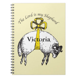 Personalisiert The LORD ist mein Hirte Psalm 23 Notizblock