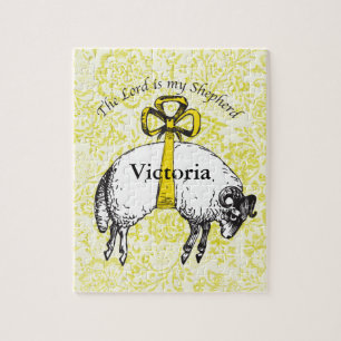 Personalisiert The LORD ist mein Hirte Psalm 23 Puzzle