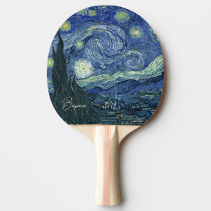 Personalisiert-The Starry Night-Vincent van Gogh Tischtennis Schläger