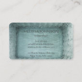 Personalisiert Therapeut Psychologin Business Cart Visitenkarte (Rückseite)