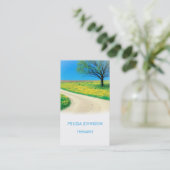 Personalisiert Therapeut Psychologin Business Cart Visitenkarte (Stehend Vorderseite)