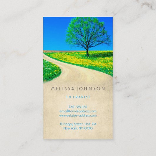 Personalisiert Therapeut Psychologin Way Hope Visitenkarte (Rückseite)