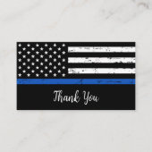 Personalisiert Thin Blue Line Flaggenpolizei Viele Visitenkarte (Vorderseite)