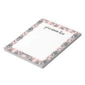 Personalisiert Tiger Notepad Notizblock (Rotiert)