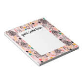Personalisiert Tiger Notepad Notizblock (angewinkelt)
