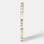 Personalisiert Tiger Print Gold iPhone Case (Rückseite / Rechts)