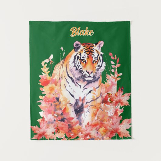 Personalisiert Tiger Wandteppich (Vorderseite)