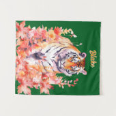 Personalisiert Tiger Wandteppich (Vorderseite (Horizontal))