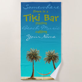 Personalisiert Tiki Bar Plush Extra groß Strandtuch