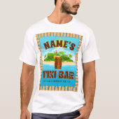 Personalisiert Tiki Bar T - Shirt (Vorderseite)