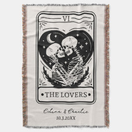 Personalisiert Til Death Skelett Liebe Tarot Decke
