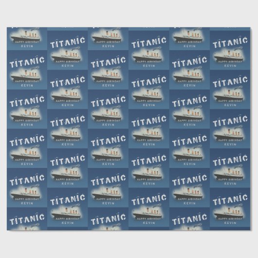 Personalisiert Titanic Geschenkpapier (Flach)
