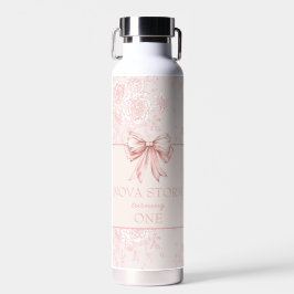 Personalisiert Toile Rosa Coquette Geburtstag Trinkflasche