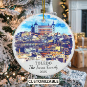 Personalisiert Toledo Ornament, Spanien Keramik Ornament