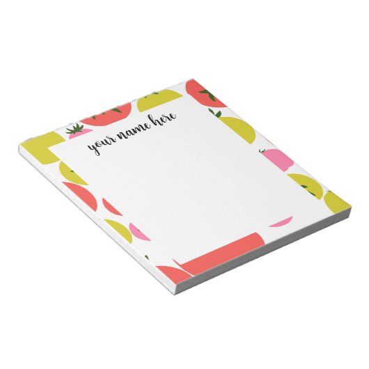 Personalisiert Tomato Notepad Notizblock (angewinkelt)