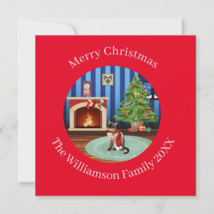 Personalisiert Tonkinese Kitty Cat Weihnachten