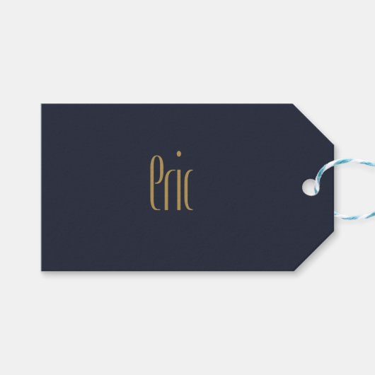 Personalisiert Tor Elegance Geschenkanhänger (Vorderseite (Horizontal))