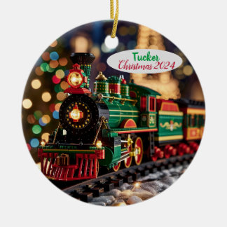 Personalisiert Toy Christmas Train Keramik Ornament