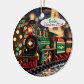 Personalisiert Toy Christmas Train Keramik Ornament (Links)